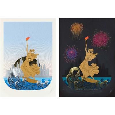 Lot 62 - Erté (1892-1990) STATUE OF LIBERTY SUITE: DAY...