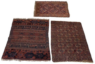 Lot 433 - Three Turkoman Rugs West Turkoman A Tekke rug,...