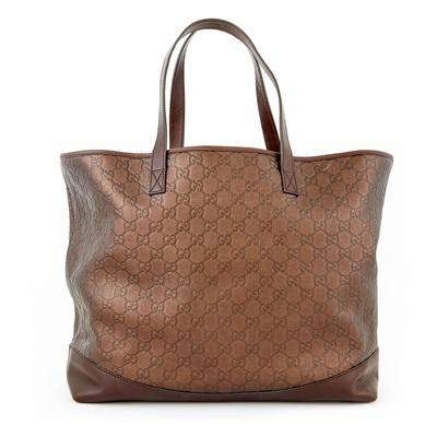 Lot 1692 - Brown Metallic Tote Bag, Gucci