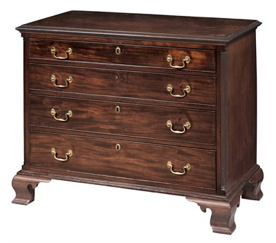 Lot 291 - Chippendale Mahogany Chest of Drawers Probably...