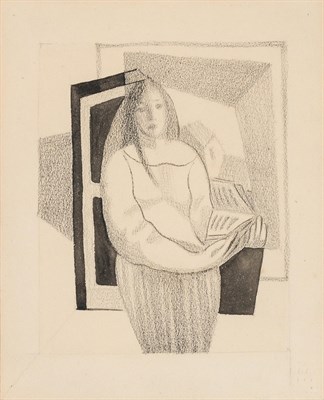 Lot 32 - Juan Gris Spanish, 1887-1927 Femme au Livre,...