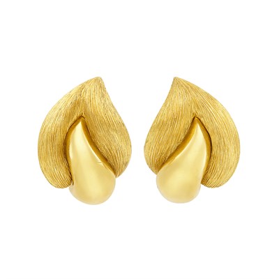 Lot 388 - Pair of Gold Earrings, Henry Dunay