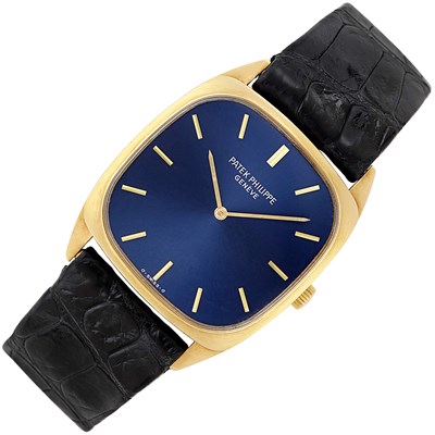 Lot 184 - Gentleman's Gold 'Golden Ellipse' Wristwatch, Patek Philippe, Ref. 3566