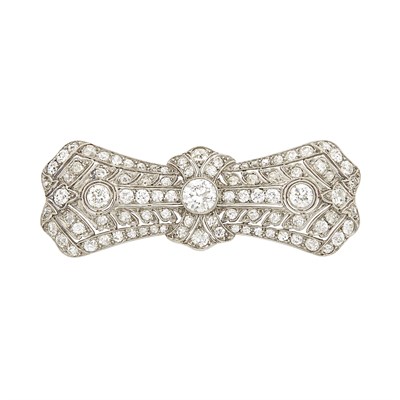 Lot 310 - Platinum and Diamond Brooch