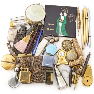Lot 2140 - Group of Silver and Metal Jewelry and Fragments