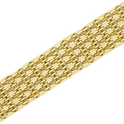 Lot 478 - Wide Gold Bracelet