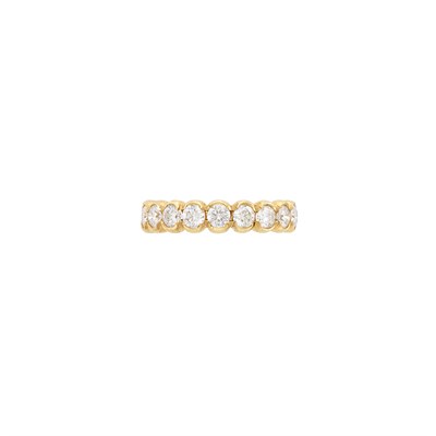 Lot 227 - Gold and Diamond Band Ring
