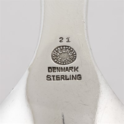Lot 1076 - Two Georg Jensen Sterling Silver Pattern No....
