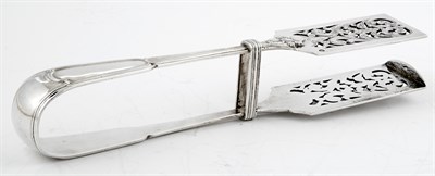 Lot 1080 - Pair of Austro-Hungarian Silver Serving Tongs...