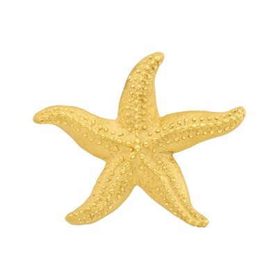 Lot 36 - Gold Starfish Clip-Brooch