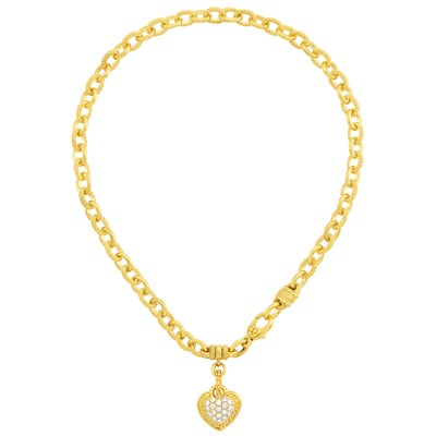 Lot 73 - Gold and Diamond Pendant-Necklace, Judith Ripka