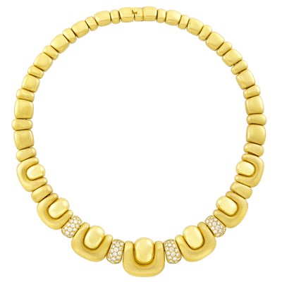 Lot 155 - Gold and Diamond Necklace, Marlene Stowe