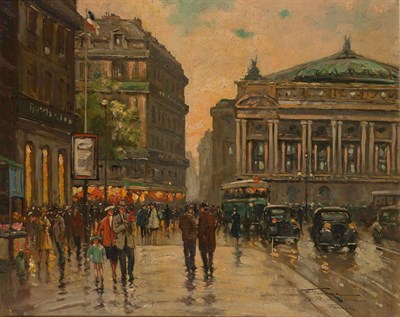 Lot 1041 - Francois Gerome French, b. 1895 Place de...