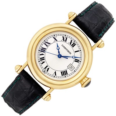 Lot 286 - Gold 'Diablo' Wristwatch, Cartier, Ref. 1420