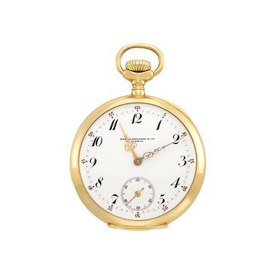 Lot 303 - Gold Open Face Pocket Watch, Patek Philippe