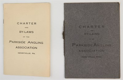 Lot 37 - [ANGLING CLUB] Charter and By-Laws of the...