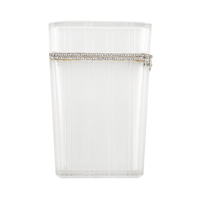 Lot 233 - Carved Rock Crystal, Platinum and Diamond Case