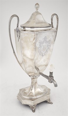 Lot 279 - Assembled George III Sterling Silver Tea Urn...