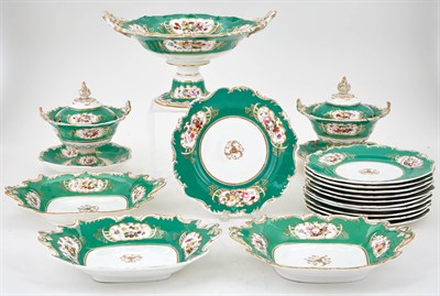 Lot 366 - English Porcelain Partial Dessert Service 19th...