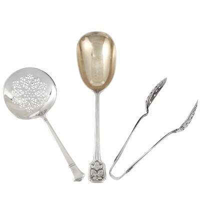 Lot 1104 - Three Tiffany & Co. Sterling Silver Serving...
