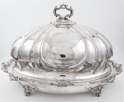 Lot 199 - Victorian Silver Plated Platter and Dome...
