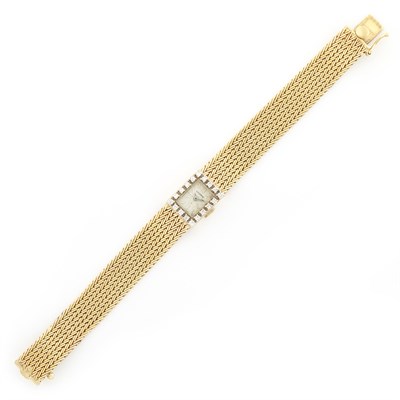 Lot 1578 - Lady's Gold and Diamond Wristwatch