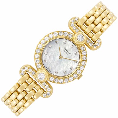 Lot 148 - Gold, Mother-of-Pearl and Diamond Wristwatch, Chopard