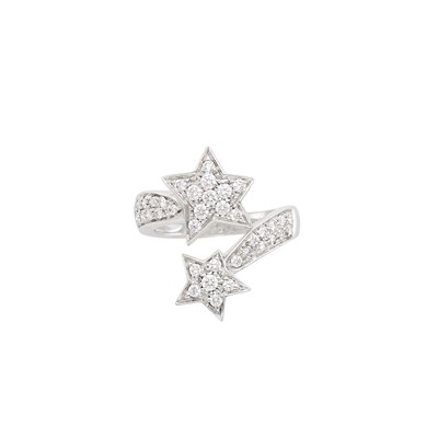 Lot 271 - White Gold and Diamond 'Shooting Star' Ring, Chanel, France