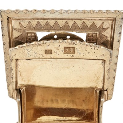 Lot 111 - Russian Silver-Gilt and Niello Salt Throne...