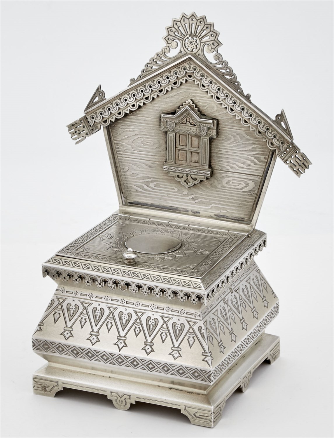 Lot 102 - Russian Silver-Gilt Salt Throne Maker's mark...