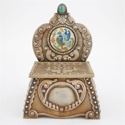 Lot 123 - Russian Style Parcel-Gilt Silver and Enamel...