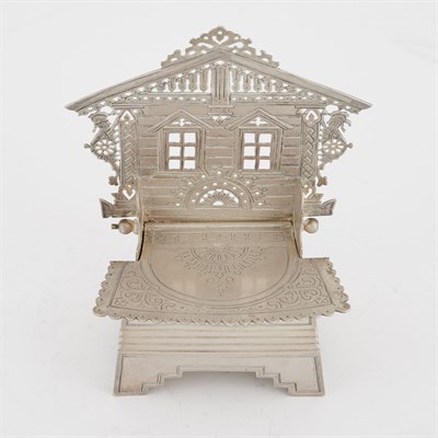 Lot 120 - Russian Silver Salt Throne Alexander Fuld,...