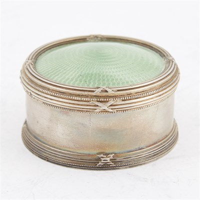 Lot 127 - Russian Silver and Guilloché Enamel Covered...