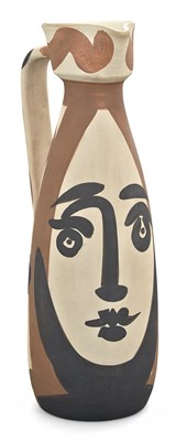 Lot 1144 - Pablo Picasso VISAGE (A. R. 288) Painted and...