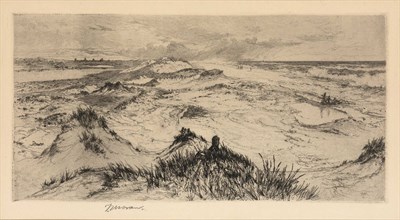 Lot 119 - Thomas Moran (1837-1926) LOOKING OVER THE SAND...