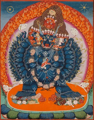 Lot 114 - Mongolian School Sakui (Traveling Shrine)...