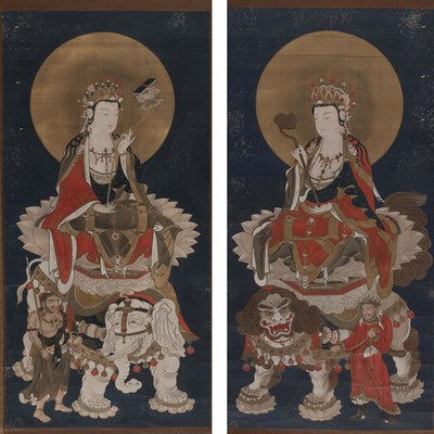 Lot 74 - Japanese School Meiji Period Mounted as...