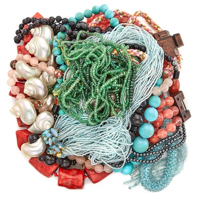 Lot 1685 - Group of Costume Jewelry and Beads