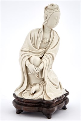Lot 159 - Chinese Blanc de Chine Figure of Seated...