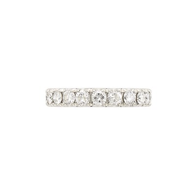 Lot 253 - Platinum and Diamond Band Ring, Cartier