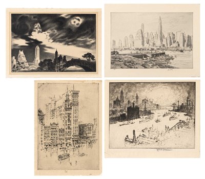 Lot 97 - Louis Lozowick (1892-1973) ANGRY SKIES (FLINT...