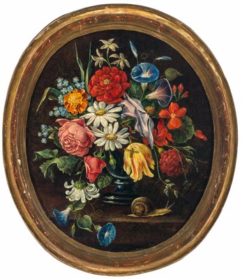 Lot 57 - Italian School 17th/18th Century Floral Still...