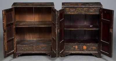 Lot 292 - Pair of Chinese Polychrome-Decorated and...