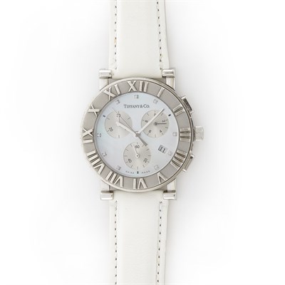 Lot 1584 - Stainless Steel 'Atlas' Wristwatch, Tiffany & Co.