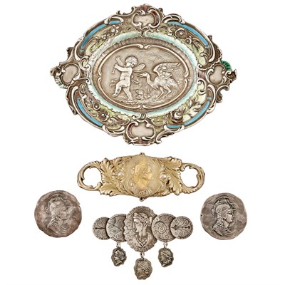 Lot 228 - George Shiebler Sterling Silver and Enamel...