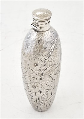 Lot 295 - Gorham Sterling Silver Pocket Flask 1885 Oviod...
