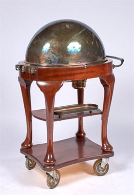 Lot 267 - English Mahogany and Silver Plated Roast Beef...