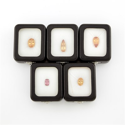Lot 1642 - Five Unmounted Topaz