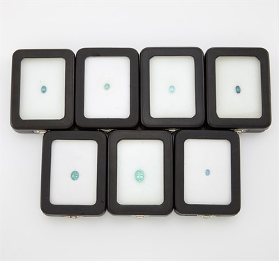 Lot 2115 - Seven Unmounted Tourmalines
