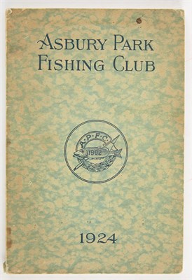 Lot 27 - [ANGLING CLUB] Asbury Park Fishing Club, 1924....